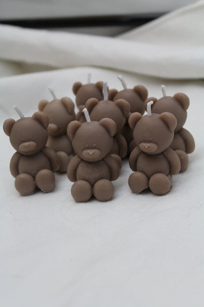 Brown Teddy Candle 100% Handmade