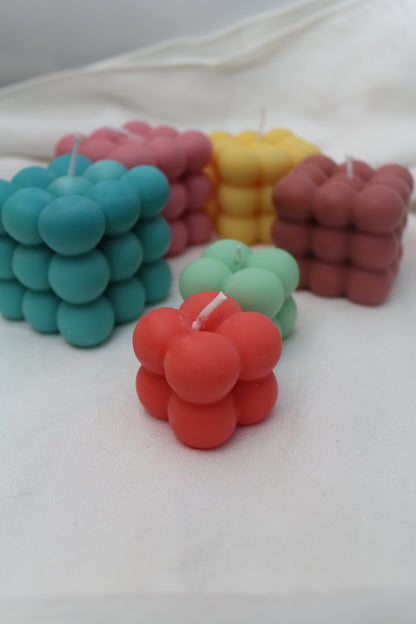 Bubble Cube Candle Candle 100% Handmade