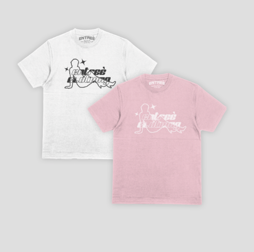 ENTREÈ "LADY" T-Shirt Light Pink / White 