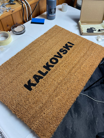 Personalized doormat